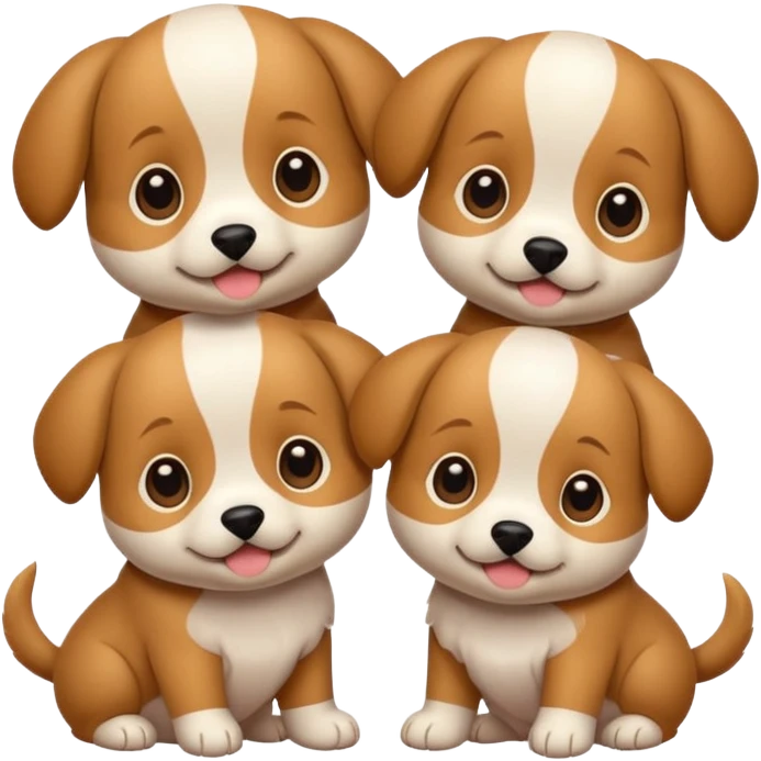 Cute puppies emoji