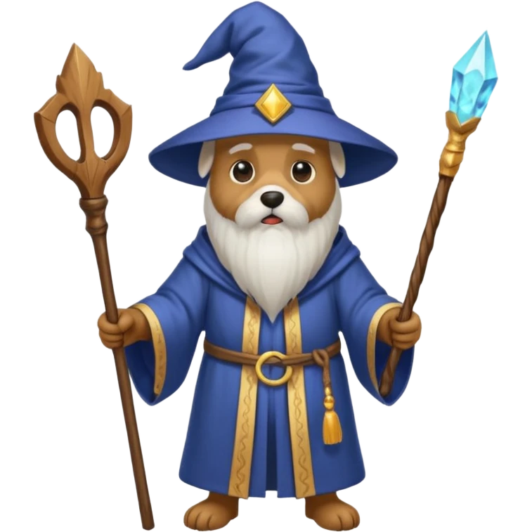 Dog wizard emoji
