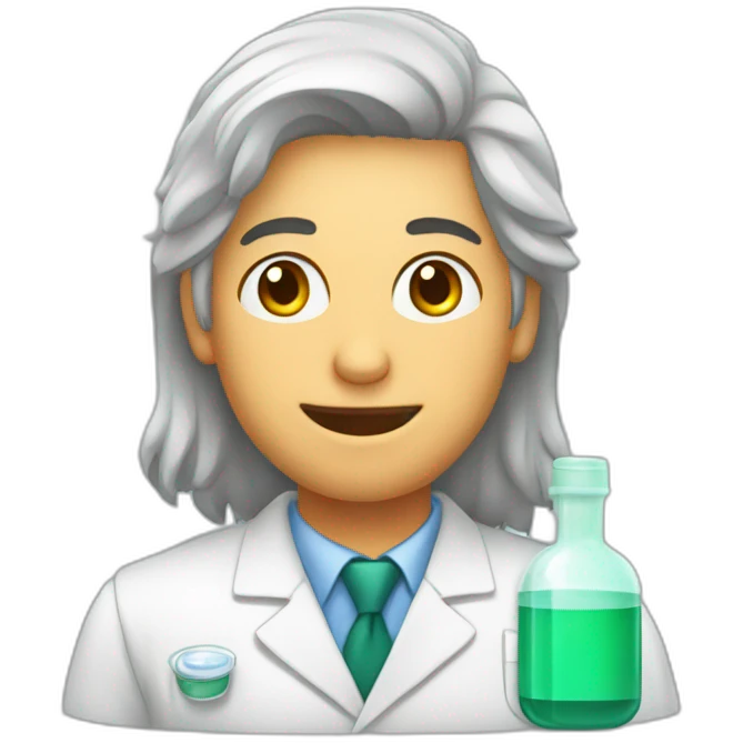 Quimico farmacológico joven  emoji