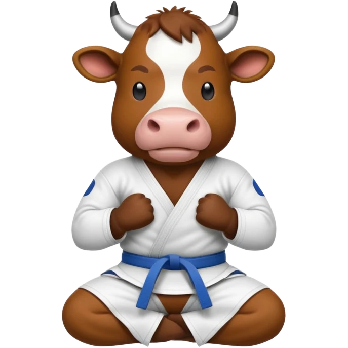 Cow jiu jitsu emoji
