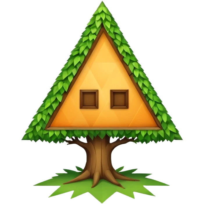 triangle tree house emoji