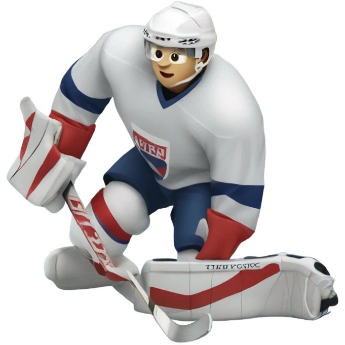 a hockey player scoring emoji