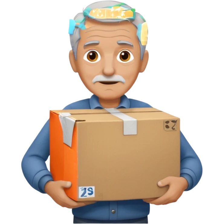 box carrier old man emoji