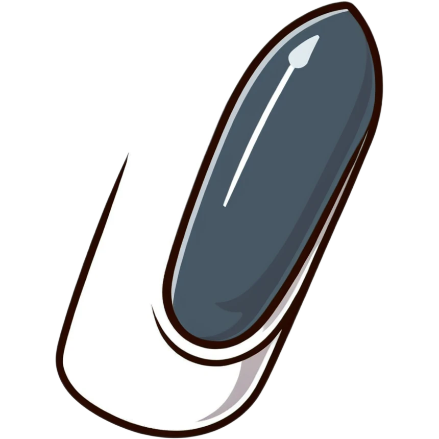 cartoonish metal nail with exaggerated features emoji
