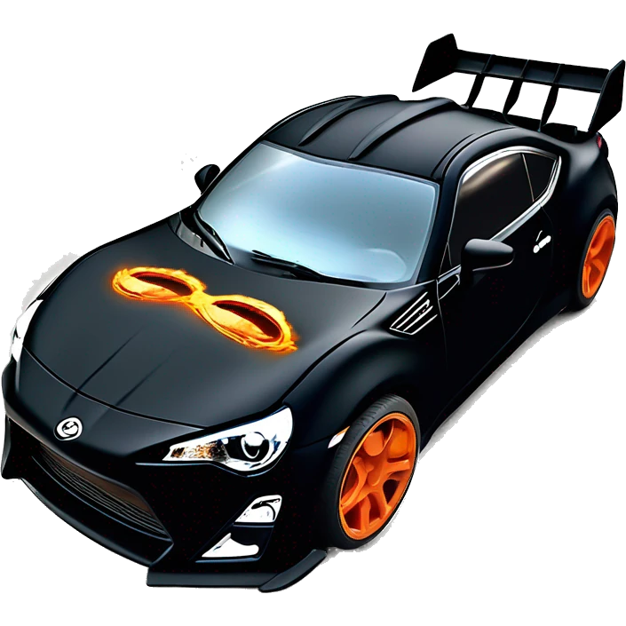    Hot wheels Darth Vader themed Scion FR-S scary Halloween monster rc car on black road  emoji