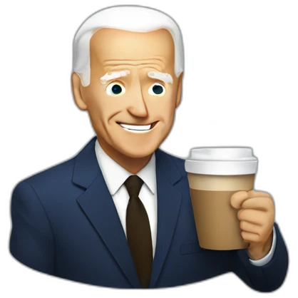 biden drinking coffee emoji