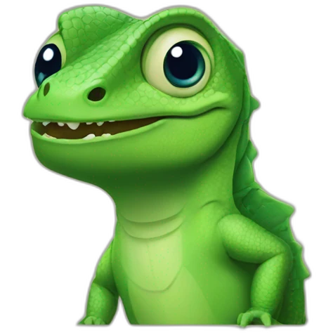 Mark Zuckerberg as a lizard emoji