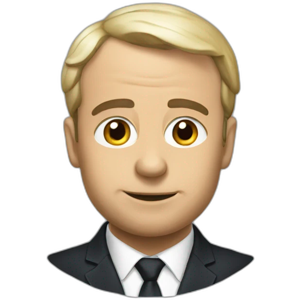 Caca sur macron emoji