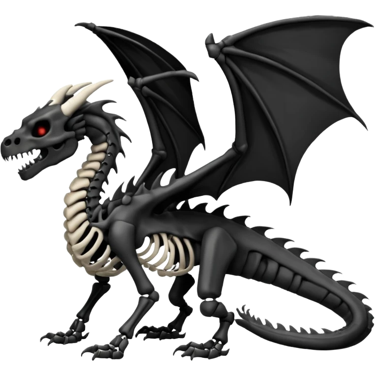 Boneknapper-Skeleton-dragon (full body) emoji