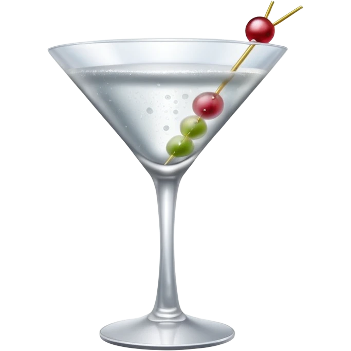 silver coloured cocktail in martini glass emoji