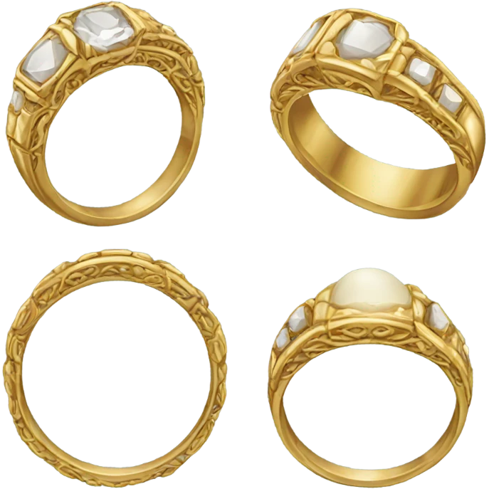 vintage wedding ring emoji
