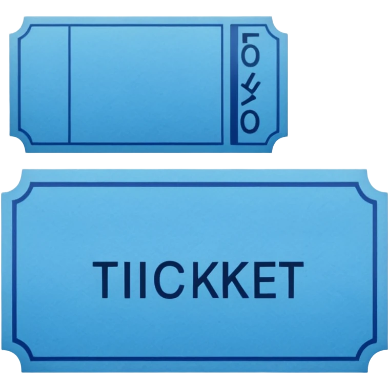 Blue ticket emoji
