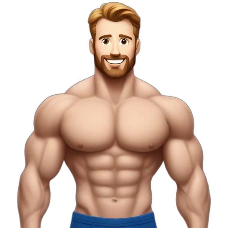 Chris Evans Bodybuilder giant emoji