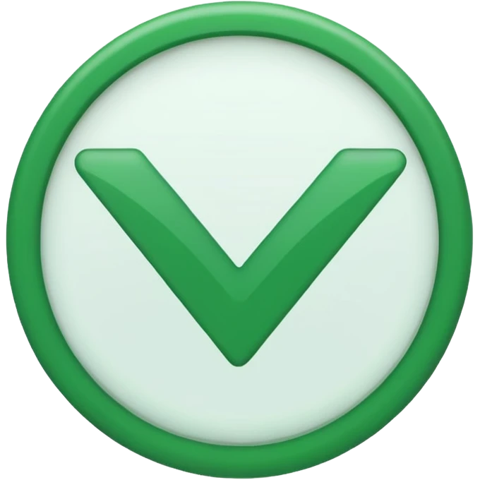 Emoji de V de verificado emoji