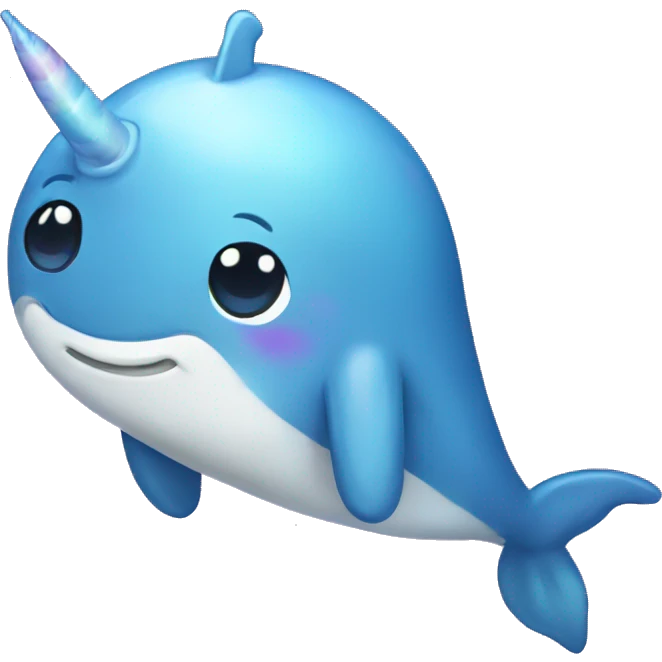 Rainbow narwhal  emoji