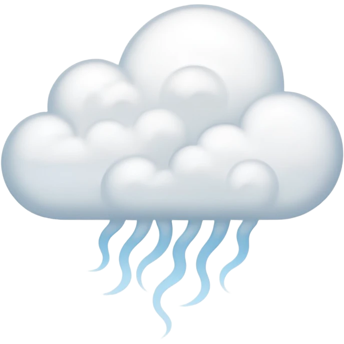 soft airy steam cloud slightly see-through emoji