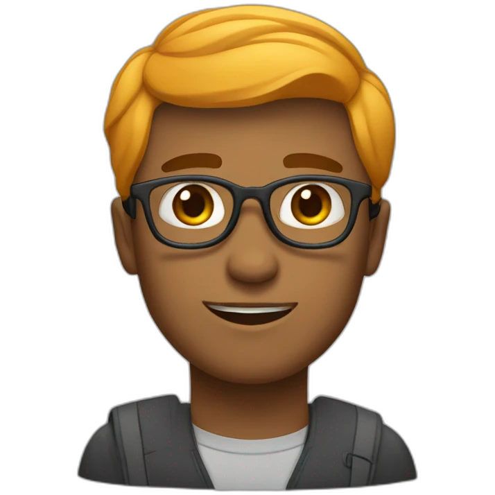 Estudante indo a loucura emoji