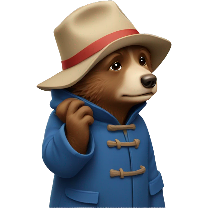 Paddington crying emoji