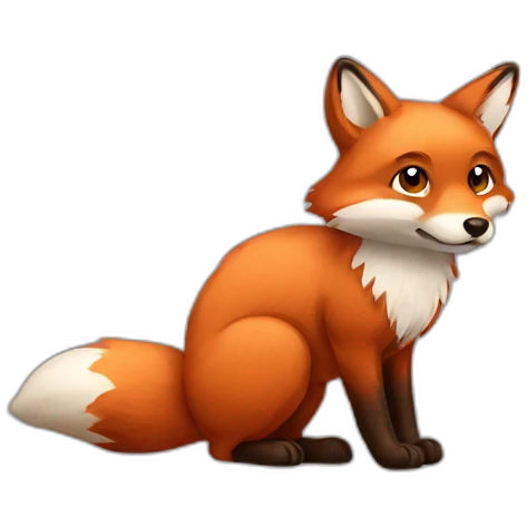 brown fur fox emoji