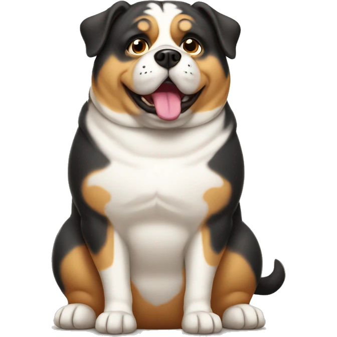Fat dog  emoji