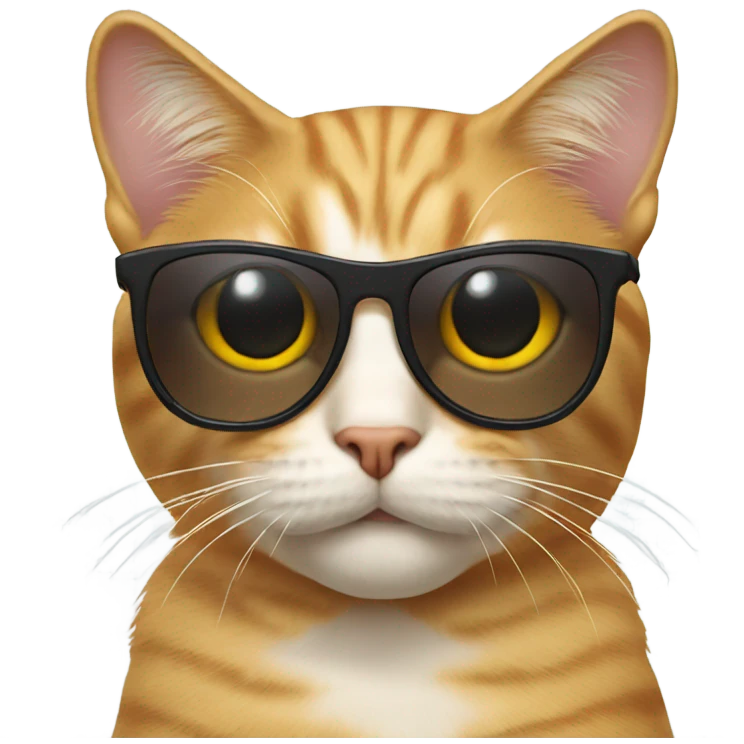 Cat with sunglasses emoji
