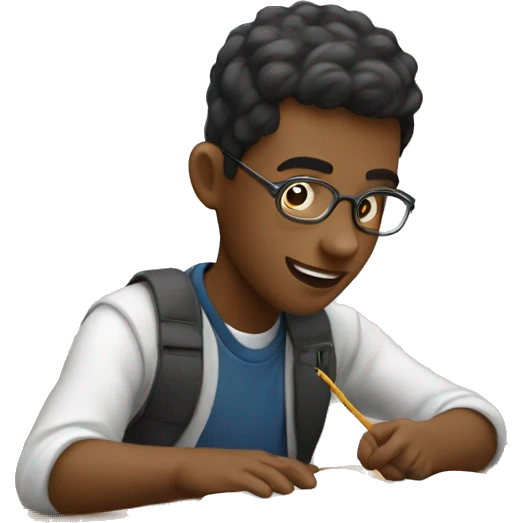 a student studying  emoji