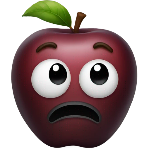 black apple emoji