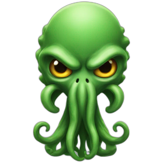 cute cthulhu angry emoji