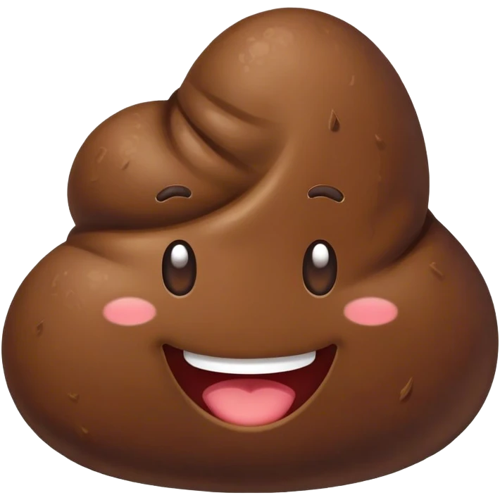 Poop smiling emoji