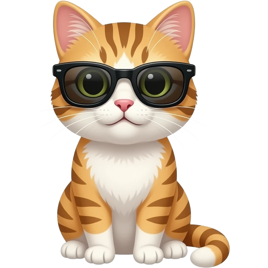 Cat wearing sunglasses emoji
