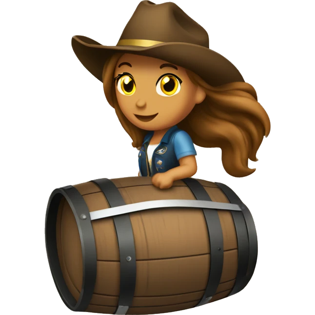 Barrel racer emoji
