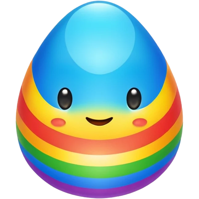 Shiny raindbow Duolingo emoji