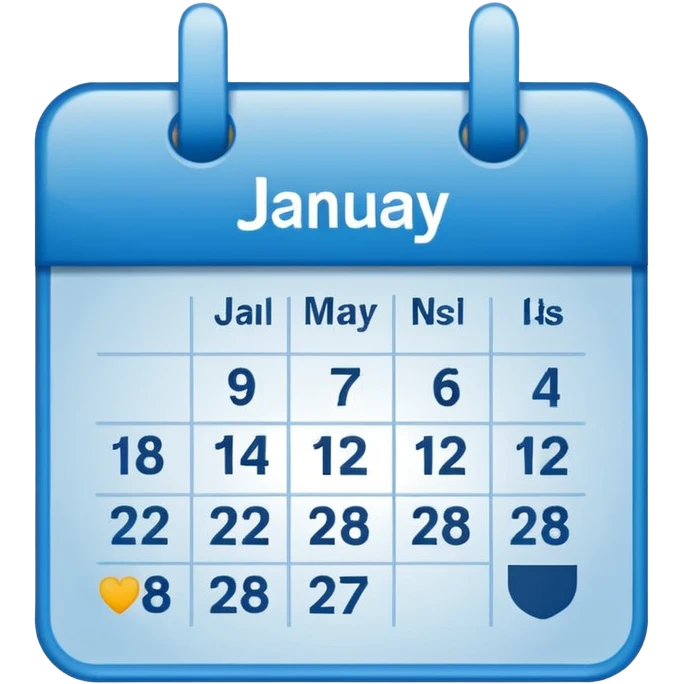 January 12 calendar icon emoji