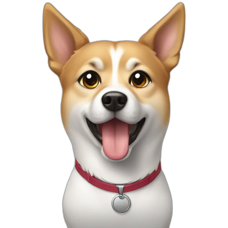 business dog shibu emoji