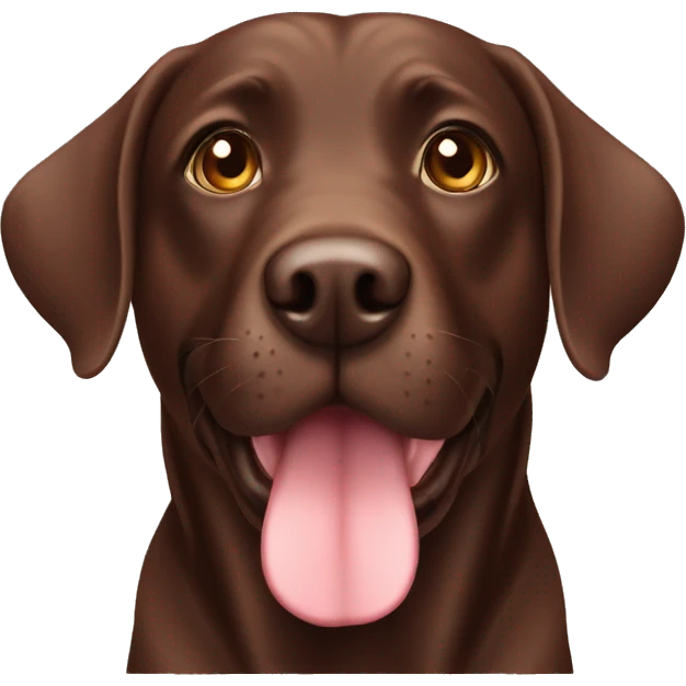 Chocolate Labrador  emoji
