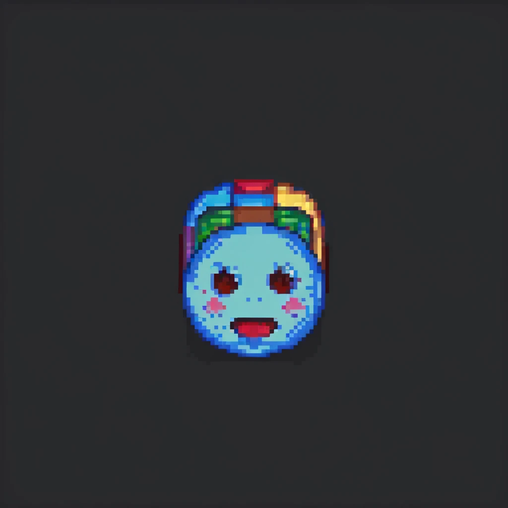 A sugar brick emoji in pixel art style. emoji