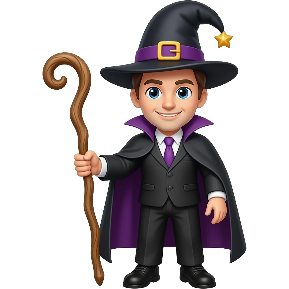 magician clothes with the hat and the wood without any person emoji