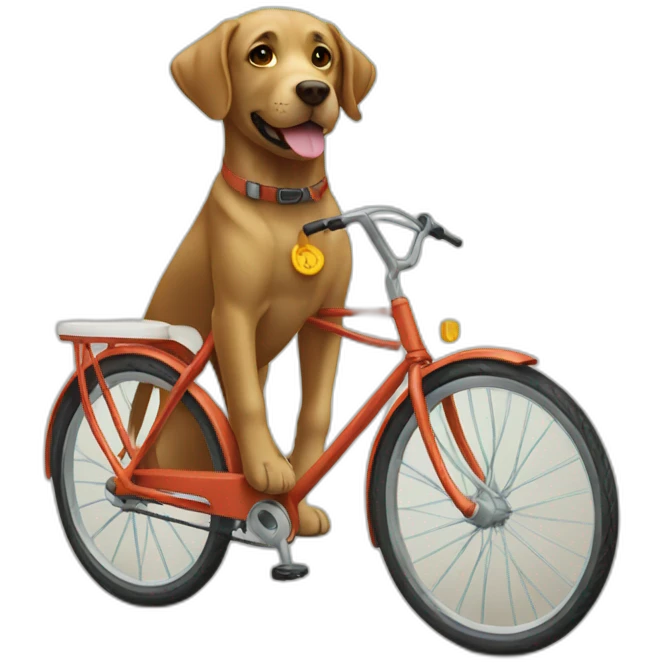 LABRADOR EN BICICLETA emoji