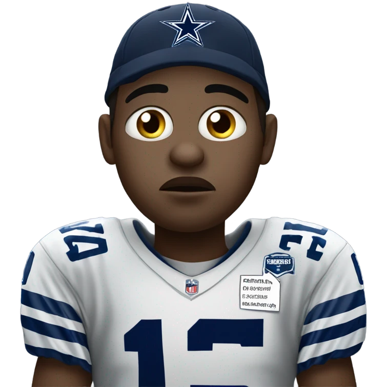 Sad Dallas cowboys fan emoji