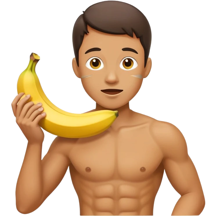 Athlete with prize in hand bleeping on banana peel  emoji