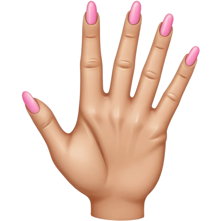 Emoji Hand with Ring finger folded down. The pointer and middle finger should look wet  and pinky finger look muddy.  emoji
