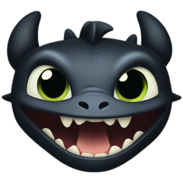 Toothless emoji