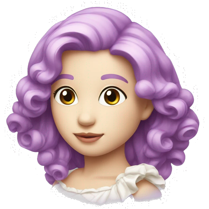 Doudou rose violet blanc emoji