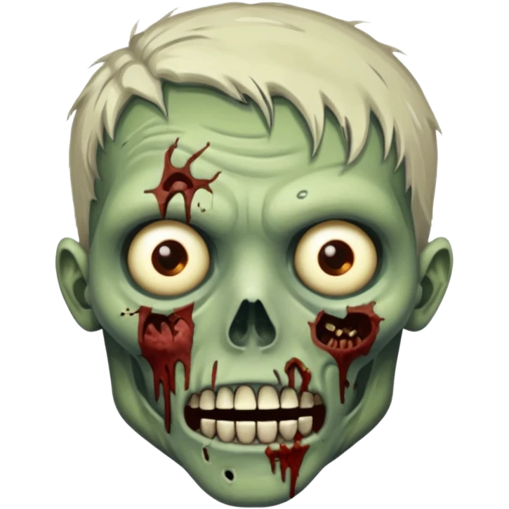 a zombie saying gg emoji