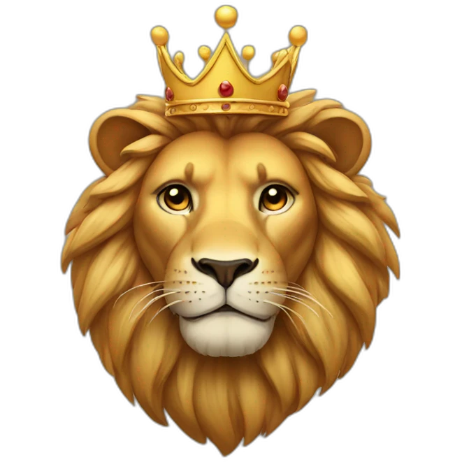 Lion with crown emoji