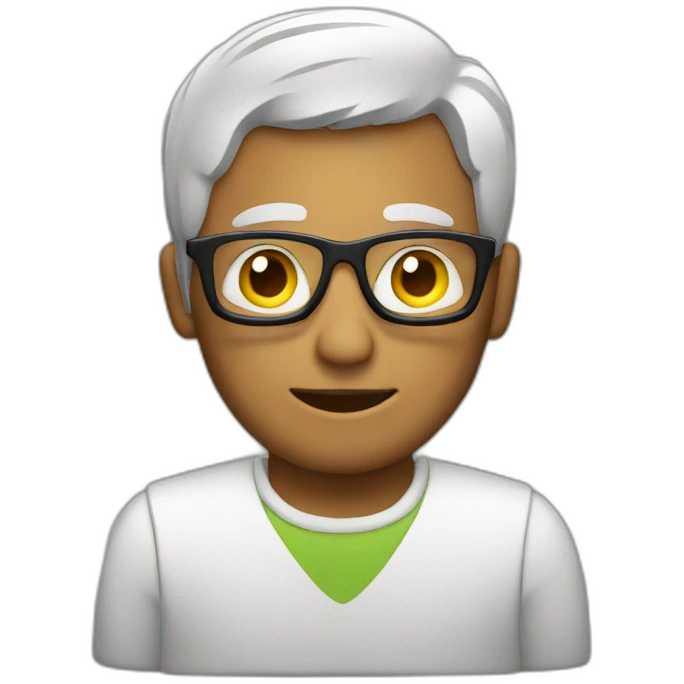 a man with computer emoji