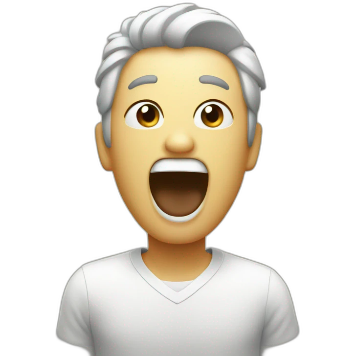 yawn emoji