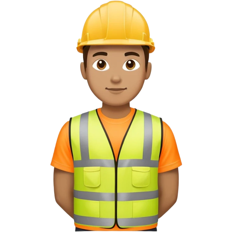 Telecoms engineer warrior with hi vis top  emoji
