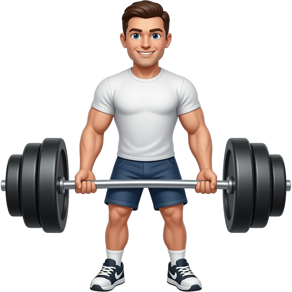 man lifting weights emoji