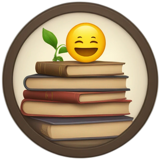 circle and books emoji